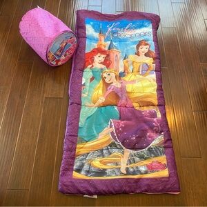 Disney Princess Purple & Pink Camping Sleeping Bag - Girls Age 4+
